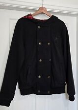 Mens Iron Fist Black Stand Your Ground Logo Hoodie Coat Size Medium M