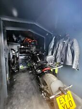 Asgard Motorcycle Storage Shed 5ft 2" x 9ft - Police Grey 