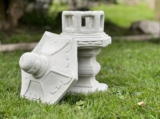 Large pagoda figurine Concrete lantern pagoda sculpture Zen garden ornament Gift