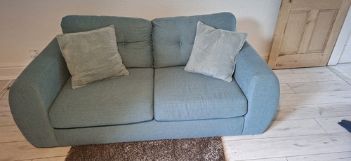 Blue seater settee and - blue,