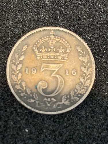 1916 edward vii three - vii, pence