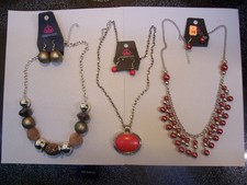 3 SETS OF UNWORN PAPARAZZI FASHION  JEWELRY