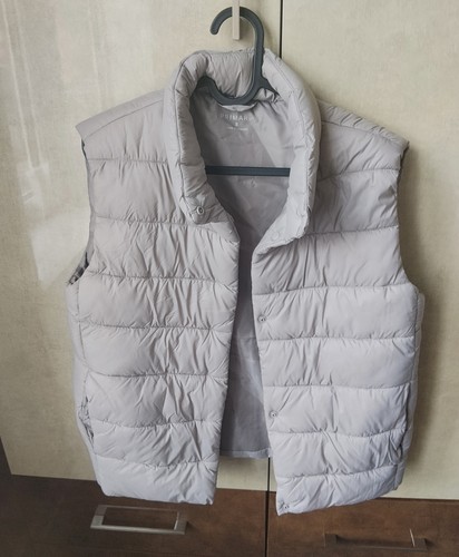 Light grey padded gilet - gilet, for