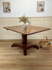 Antique Victorian Square Breakfast Dining Table