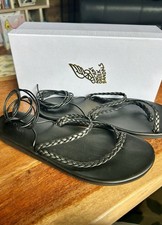 Ancient Black Greek Sandals