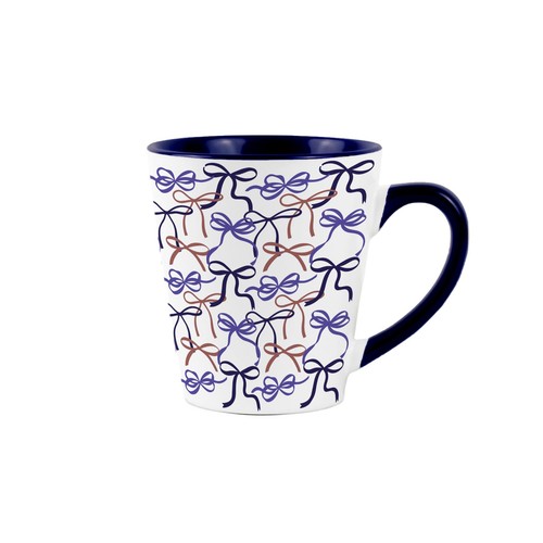Hand drawn bows navy - hand-drawn,