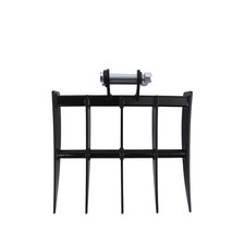 Excavator Attachment Rake 490mm/25mm Pins for 3T Machine For Grading Loosening