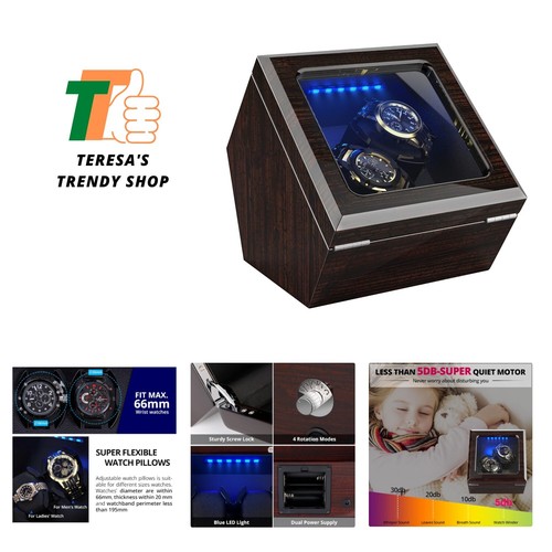 High end double watch - end, winder