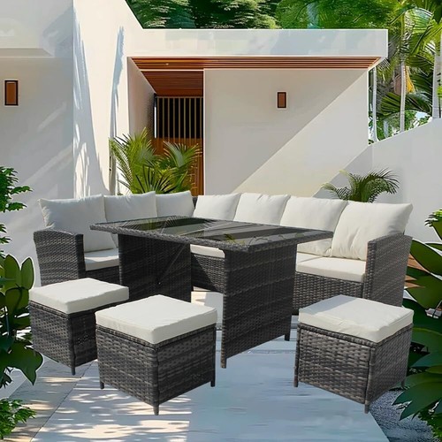 Rattan garden furniture - furniture, 9