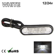 WHITE HELLA STYLE LED FLUSH