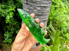 Green Obsidian Blade Spearhead