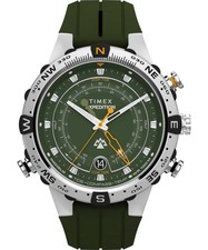 Timex Expedition North Tide Temp Compass Green Rubber Band Watch TW2Y14400