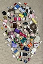 Job Lot Bundle Ribbon, Assorted Satin, Organza, Grosgrain New & Used 119 items