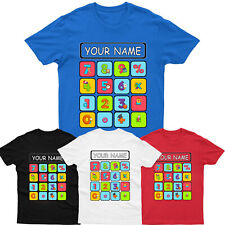 Personalised Maths Day T Shirt Numeric Calculator School Numbers  Gift Xmas