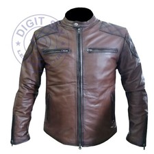 Brown Waxed Leather Jacket