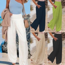 Women Wide Leg Ladies Bottoms