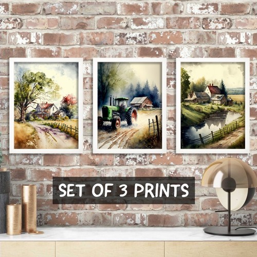 Countryside landscape set - set, 3