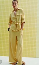 Zara  Yellow & Wide Leg