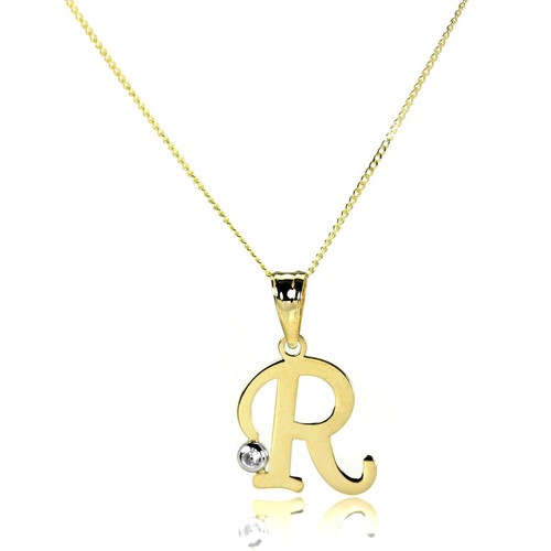 Light 9ct gold - gold, alphabet