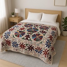Handmade Suzani Bedspread/