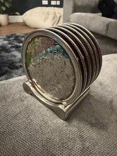 Vintage silver plated coasters