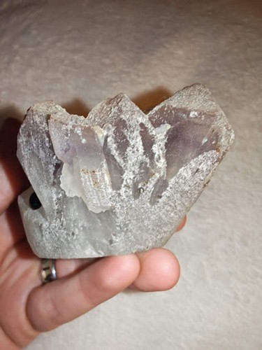 Carved crystal hedgehog - crystal,