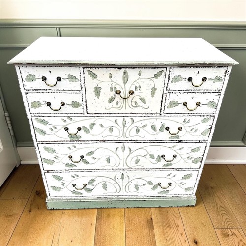 Large edwardian mahogany chest - edwardian,