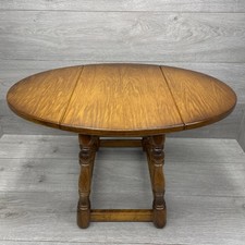 Vintage Oak Fold Down Oval