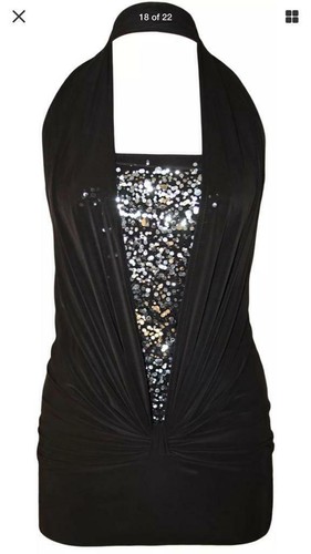 Women sequin halter neck - women,