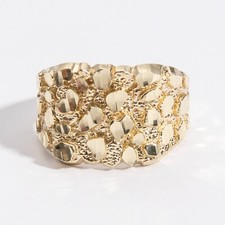 SOLID 10K Gold Large Square