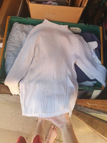 White cream polo neck turtle - white,
