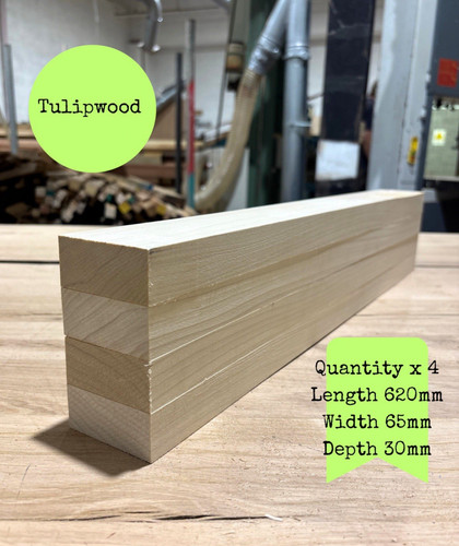 Planed tulipwood offcuts - tulipwood,