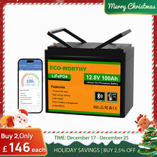 ECO-WORTHY 12V 100Ah Lithium