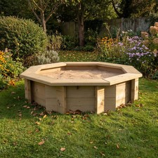 Wooden Sandpit - 4ft Octagonal