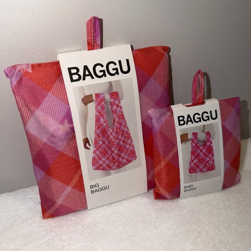 Baggu pink star plaid - baggu,