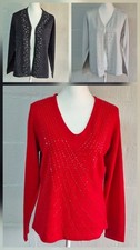 Ladies Bundle 2 x Cardigans 1 x Jumper Bom Marche Size 14 (0349)
