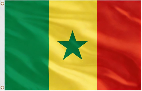 Senegal flag 5ft - 5ft, 3ft