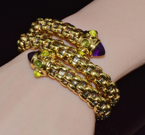 Rare vintage fope amethyst 18k - rare,