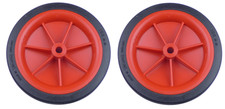 2 x 102mm (4") Red Plastic