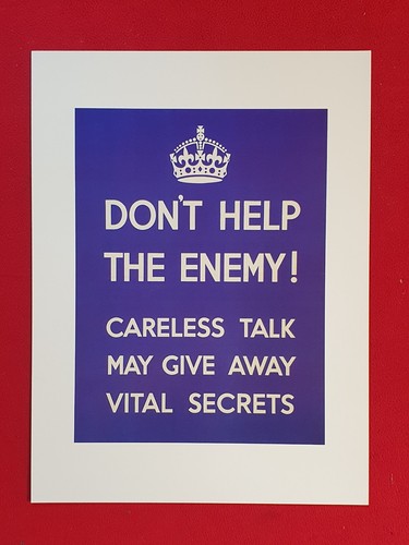 Wartime poster replica - poster, ww