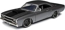 Jada Toys 1/24 Fast & Furious Doms Plymouth Road Runner grey metal model car