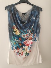 Leo Guy Cowl Neck Top 2 Blue