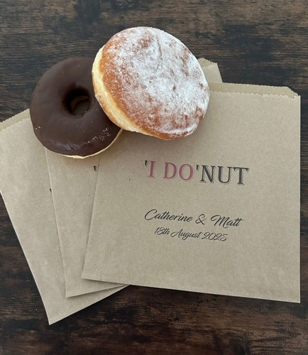 Personalised wedding donut - wedding,