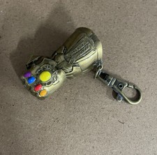 Disney Marvel Avengers Endgame Gold Fist Style Infinity Gauntlet Keyring