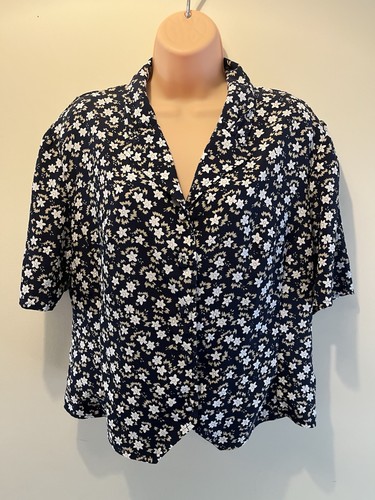 Vintage eastex blouse navy - eastex, 18
