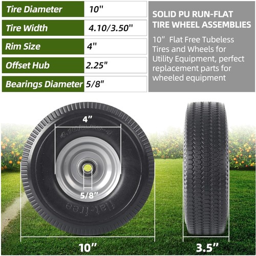 Pack solid wheels - 10",