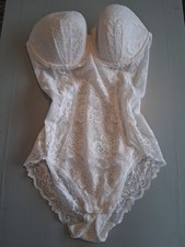Vintage strapless white body - white,