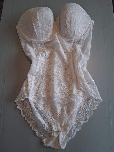 Vintage strapless white body - strapless,