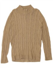 HOLLISTER Mens Zip Neck Jumper