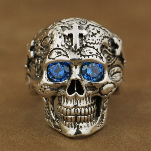 925 sterling silver blue - silver, cz